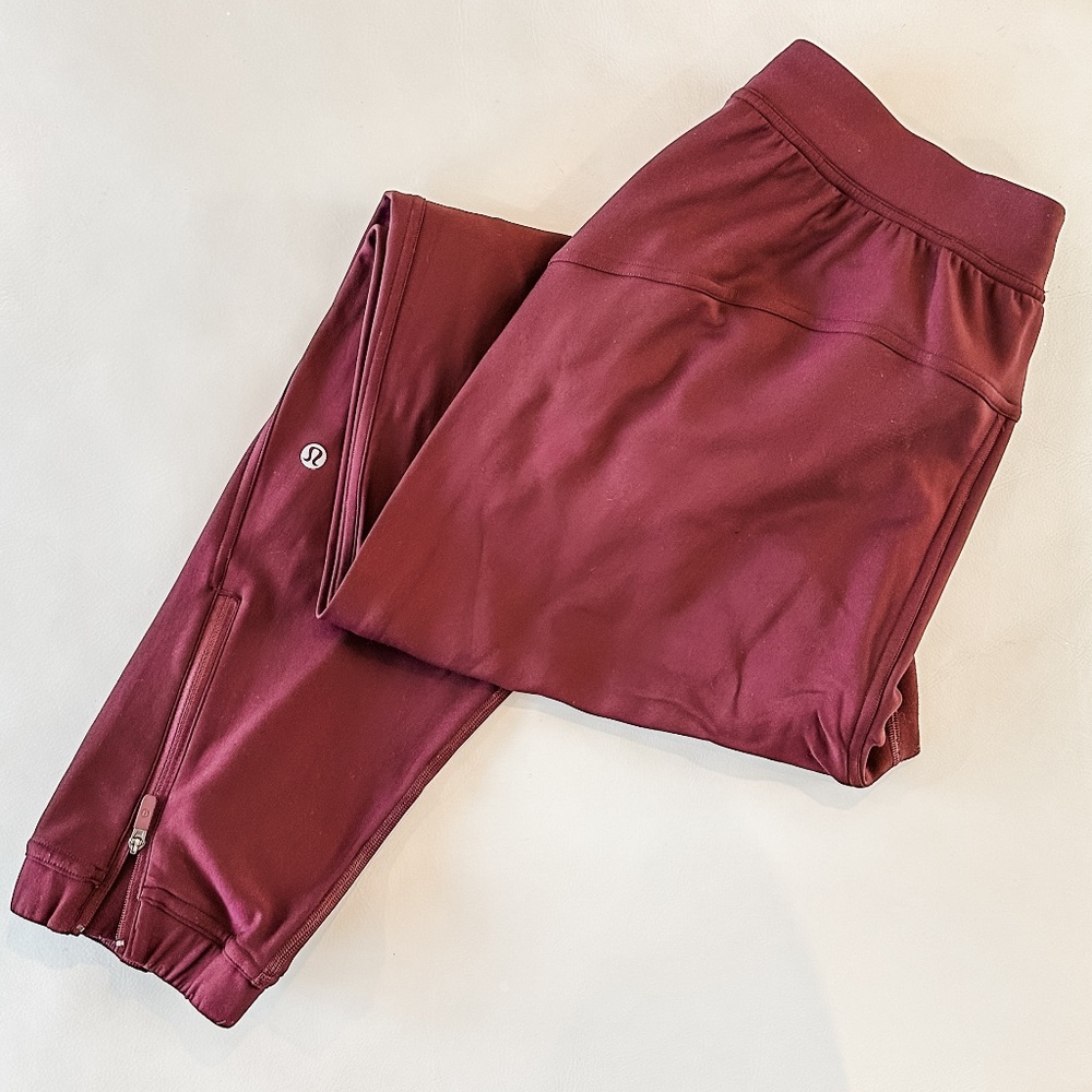 ❤️ Lululemon | Adapted State Fleece-Lined Jogger | Garnet | Size 10 ❤️ - Picture 7 of 9